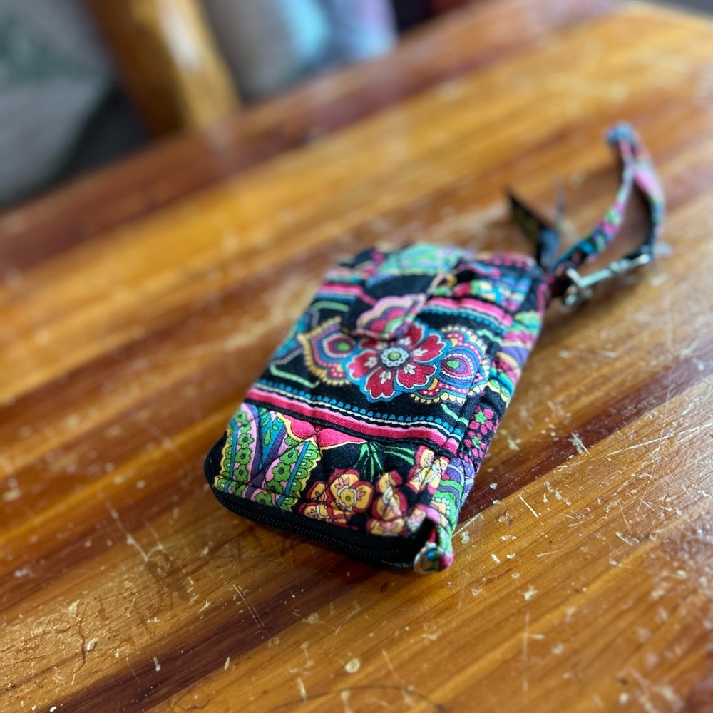 Vera Bradley Colorful Floral Wristlet